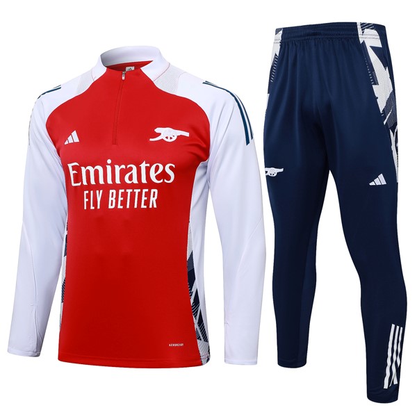 Sudadera De Training Arsenal 2024 2025 Rojo Blanco 3